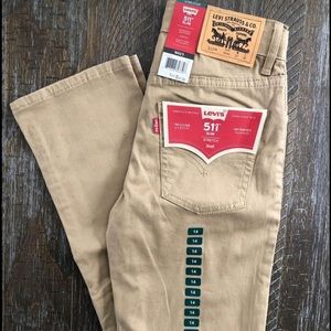 Boys kids Levi 511 nwt pants size 14